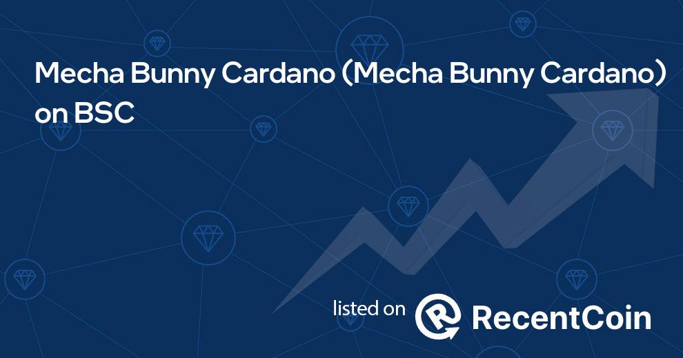 Mecha Bunny Cardano coin