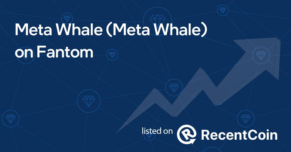 Meta Whale coin