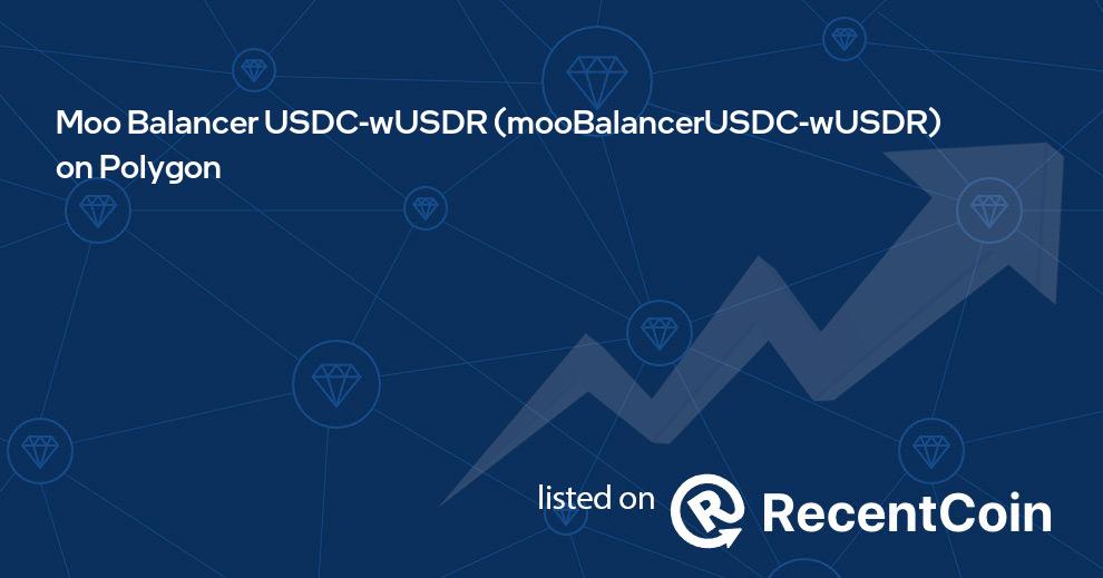 mooBalancerUSDC-wUSDR coin