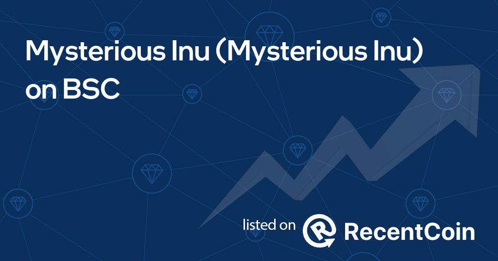 Mysterious Inu coin