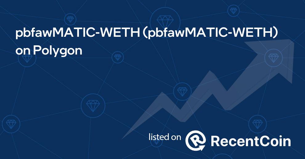 pbfawMATIC-WETH coin