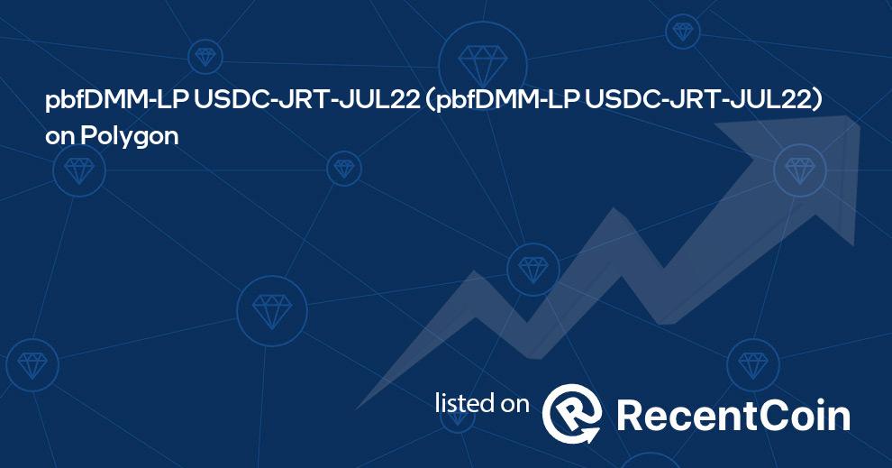 pbfDMM-LP USDC-JRT-JUL22 coin