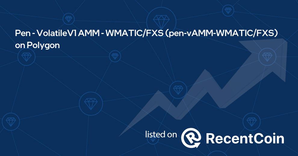 pen-vAMM-WMATIC/FXS coin