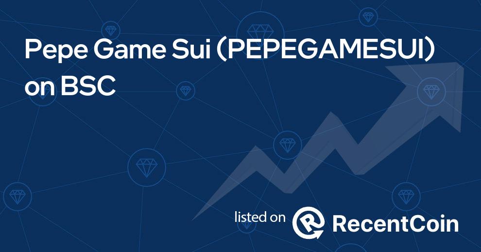 PEPEGAMESUI coin