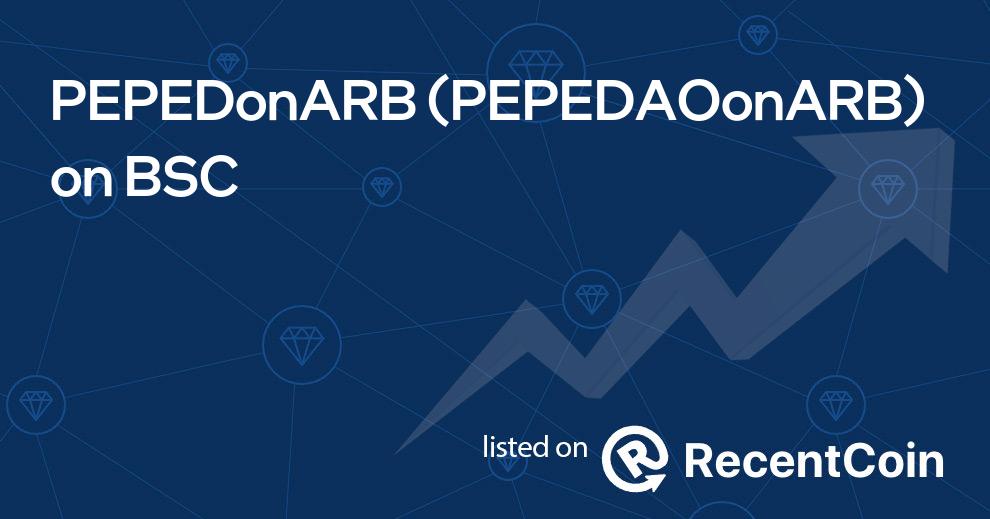 PEPEDAOonARB coin