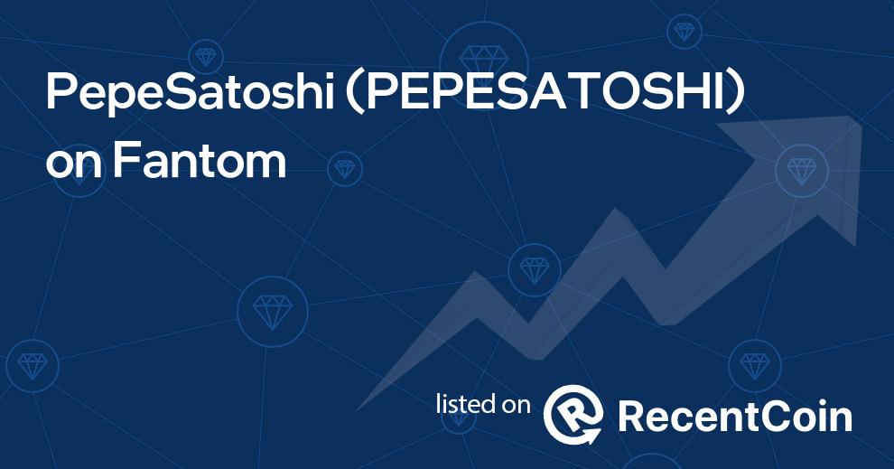 PEPESATOSHI coin