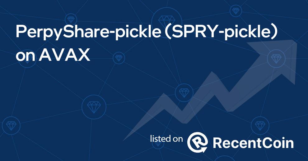 SPRY-pickle coin