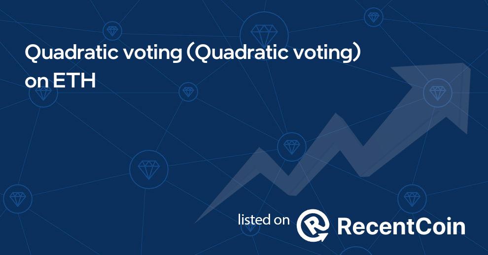 Quadratic voting coin