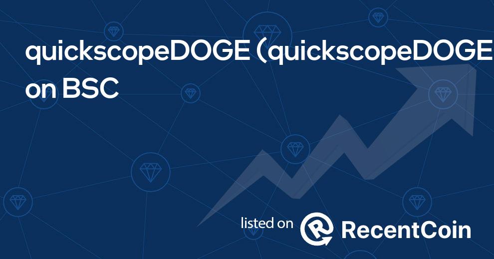 quickscopeDOGE coin