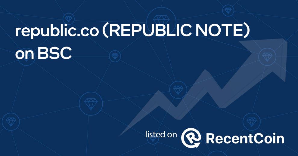 REPUBLIC NOTE coin