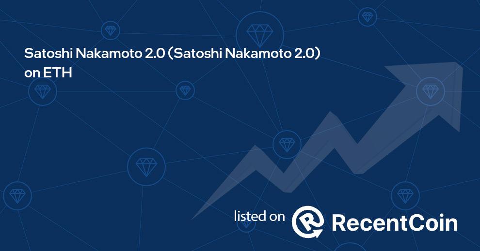 Satoshi Nakamoto 2.0 coin