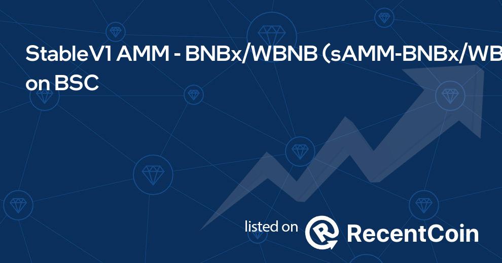 sAMM-BNBx/WBNB coin