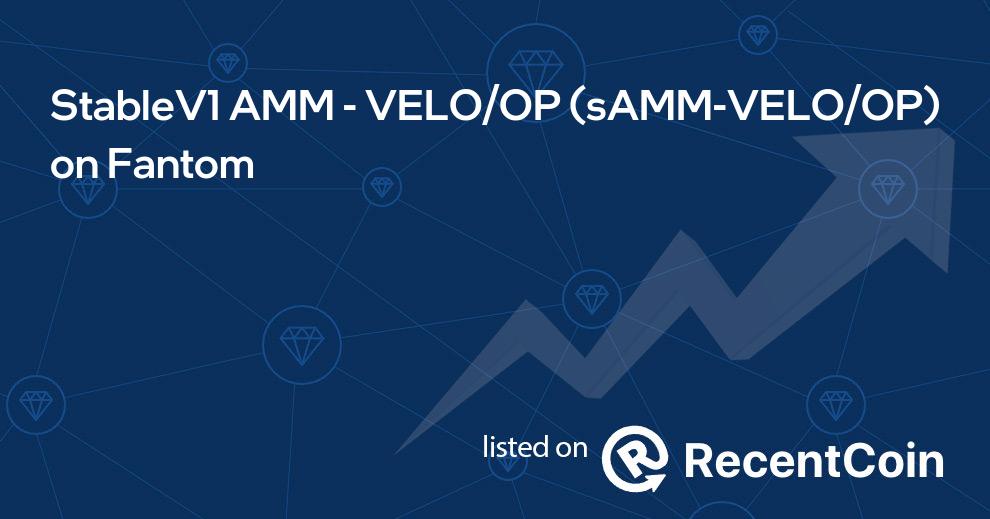 sAMM-VELO/OP coin