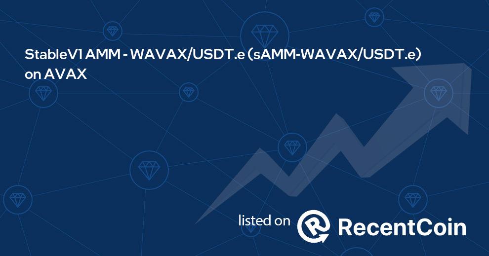 sAMM-WAVAX/USDT.e coin