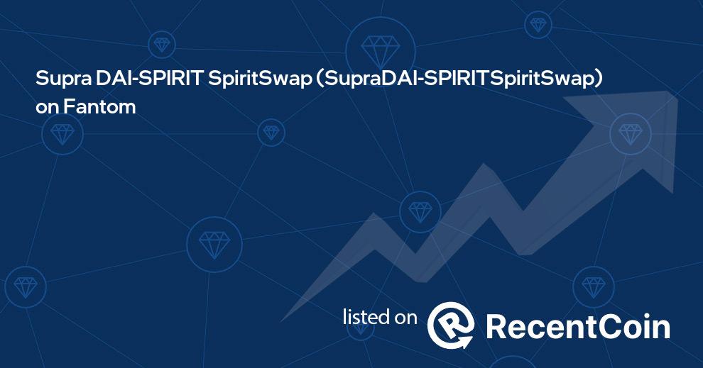 SupraDAI-SPIRITSpiritSwap coin