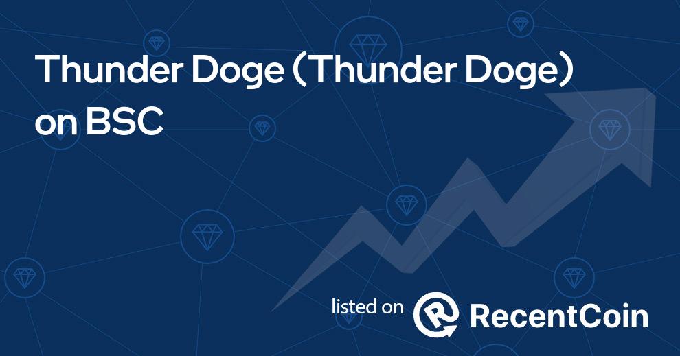 Thunder Doge coin