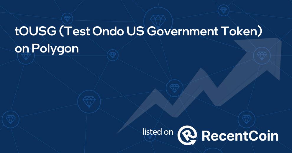 Test Ondo US Government Token coin