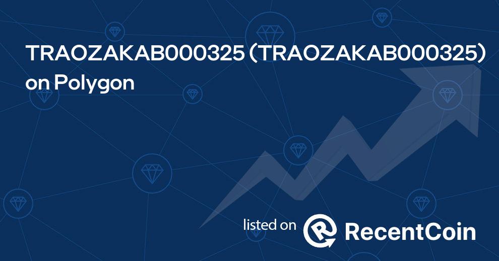 TRAOZAKAB000325 coin