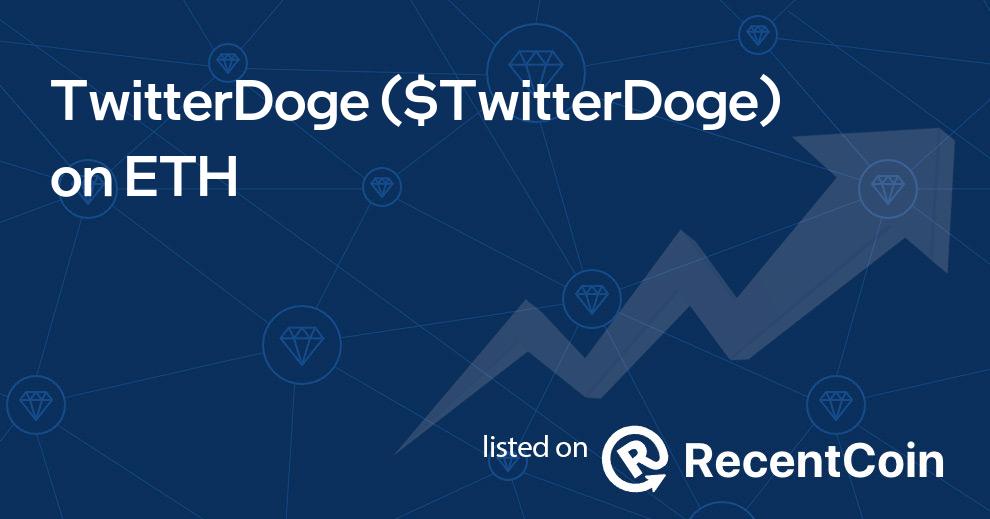 $TwitterDoge coin