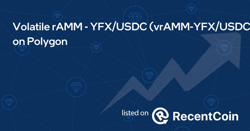 vrAMM-YFX/USDC coin