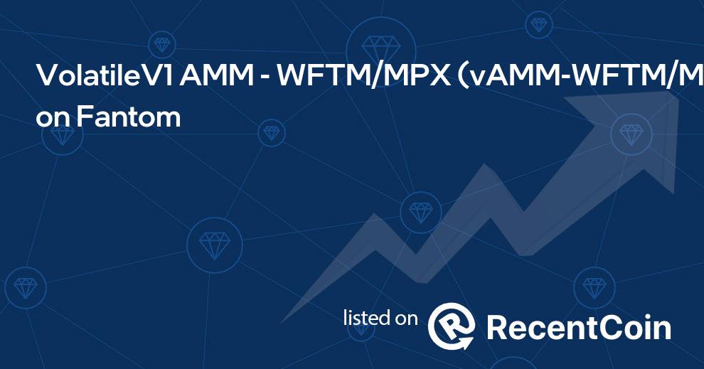 vAMM-WFTM/MPX coin