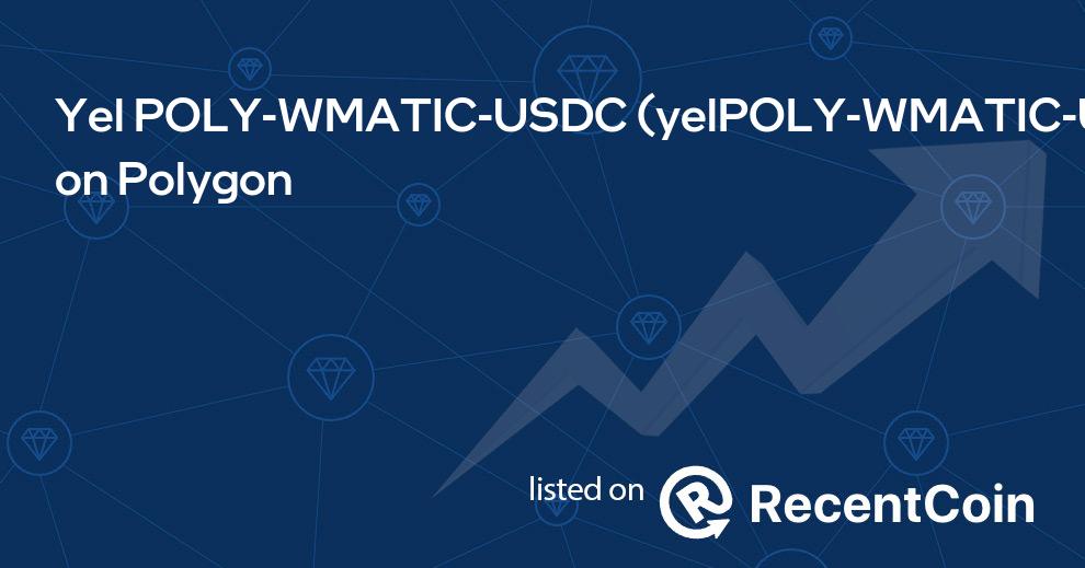 yelPOLY-WMATIC-USDC coin